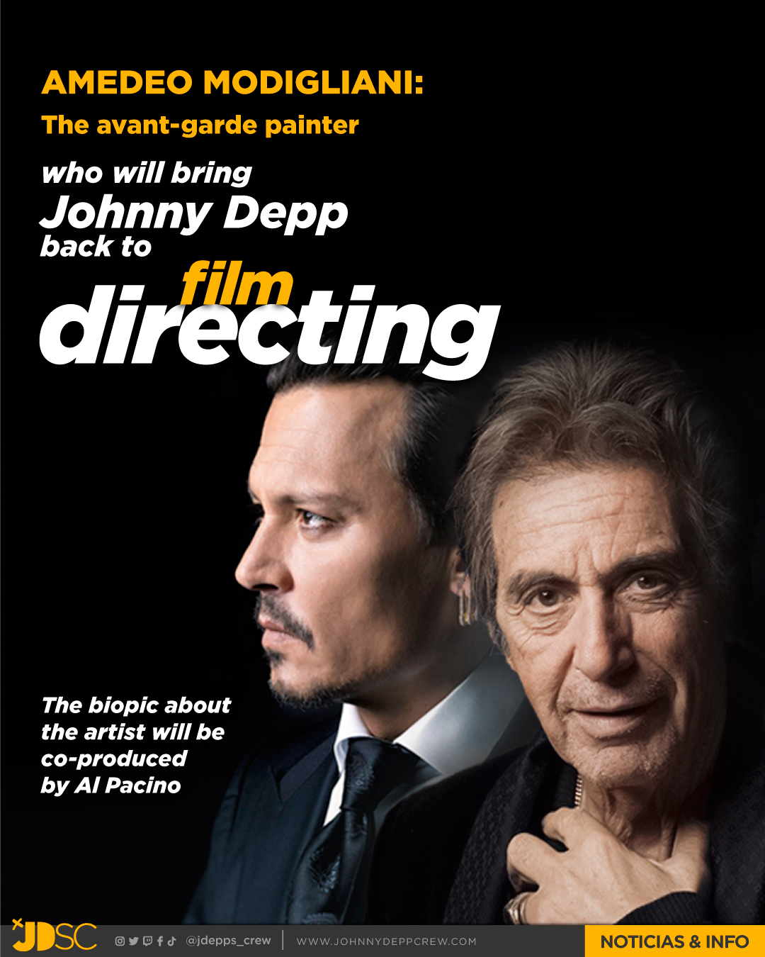 Modigliani  Johnny Depp irá dirigir seu primeiro filme em 25 anos